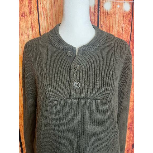 SALE!! Eddie Bauer ribbed cotton pullover sweater size large men's - Picture 3 of 8